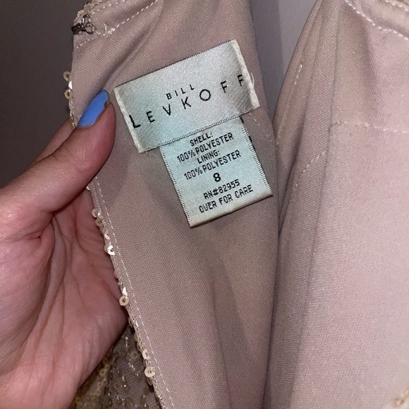 Champagne maxi dress for formal occasions - Picture 3 of 3